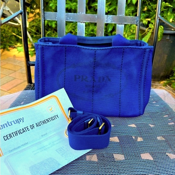 SOLD!! Locally. PRADA small Canapa bag. With COA - Picture 8 of 15